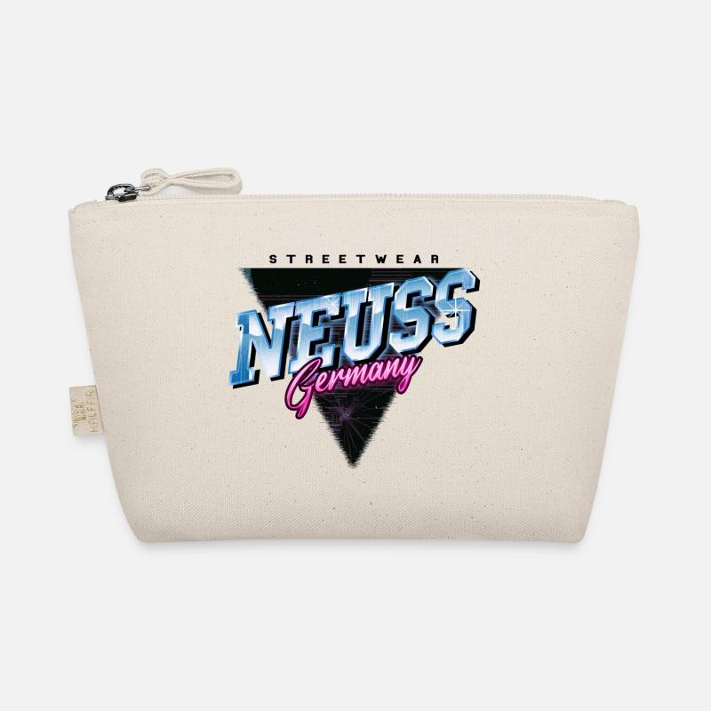 Neuss Germany City Skyline Vintage Retro Organic Pouch