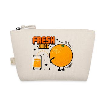 Streich und orange - Bio-Täschchen - Natur - Vorne