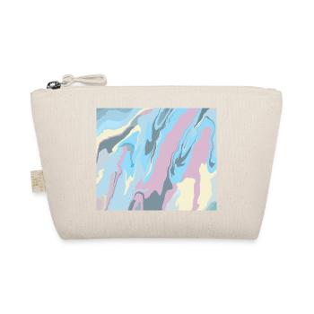 Cheerful colorful rainbow design in pastel colors - Organic Pouch - nature - Front
