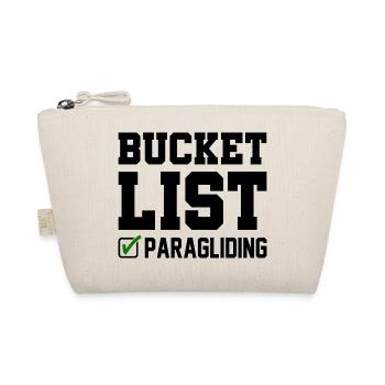 Bucket List Paragliding Parachute Paraglider Skydi - Bio-Täschchen - Natur - Vorne