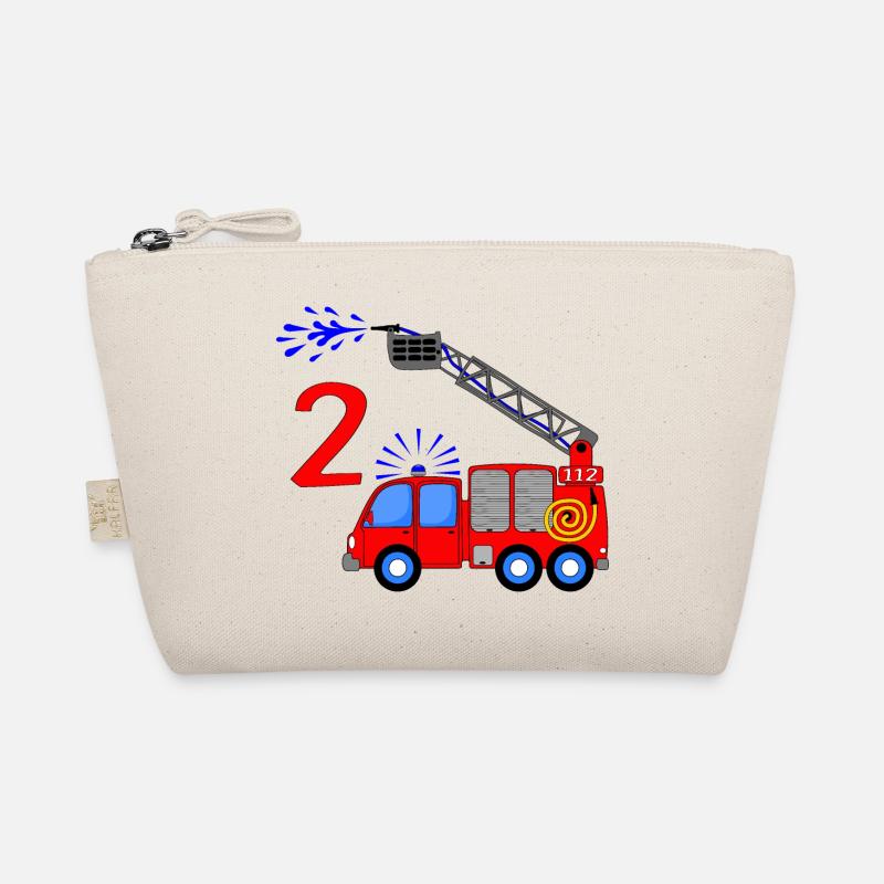Fire engine 2 birthday children Organic Pouch