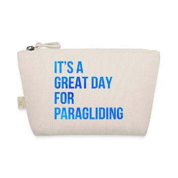 It's A Great Day For Paragliding Paraglider Parach - Bio-Täschchen - Natur - Vorne