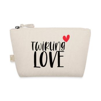 Twirling Love Rod Turning Sports Gift - Organic Pouch - nature - Front