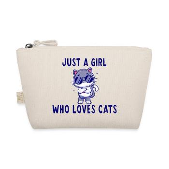 Just a girl who loves mon amour de chat - Trousse biologique - nature - Devant