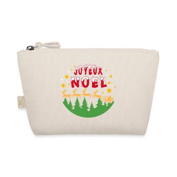joyeux noël traineau et étoiles - Trousse biologique - nature - Devant