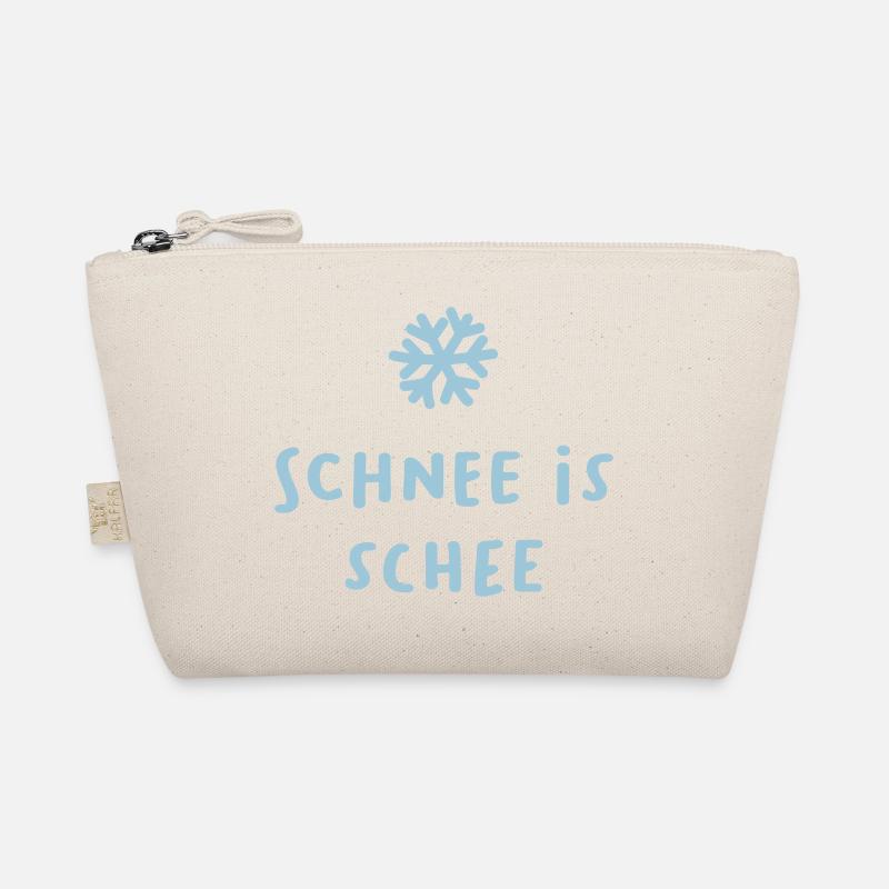"Schnee is schee" coole Quotes Winter Ski Xmas Bio-Täschchen