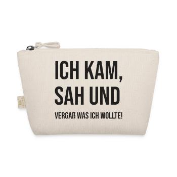 Ich kam, sah und vergaß was ich wollte - Bio-Täschchen - Natur - Vorne