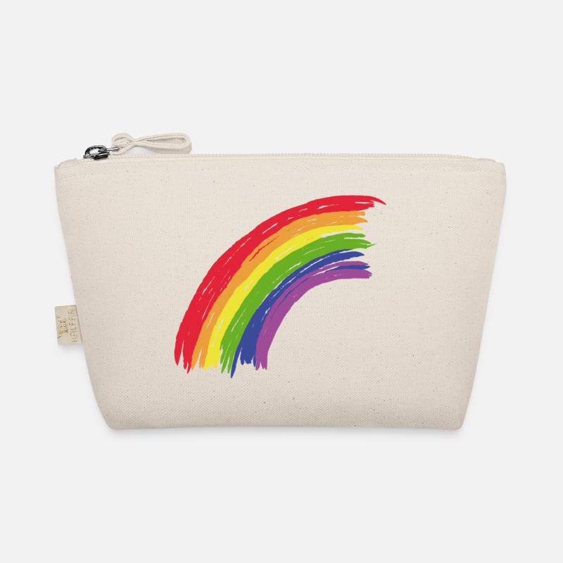 Regenbogen - Bio-Täschchen - Natur