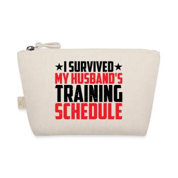 I Survived My Husband's Training Schedule 8 - Organic Pouch - nature - Front