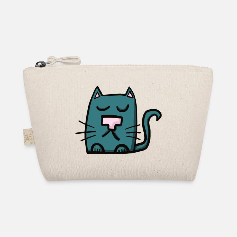 blaue Katze Bio-Täschchen