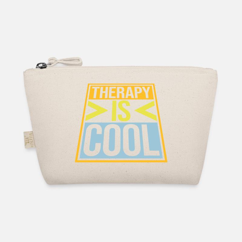 therapy is cool Quote Organic Pouch