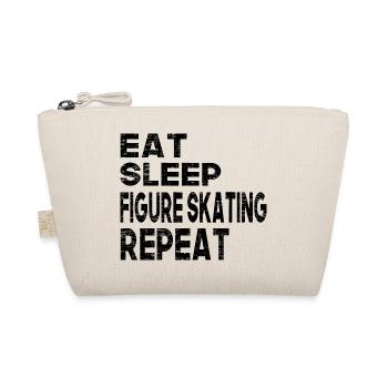 Eat Sleep Figure Skating Repeat - Organic Pouch - nature - Front