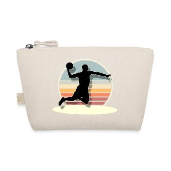 Basketball basketball players - Organic Pouch - nature - Front