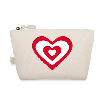 coeur rouge coeur rouge coeur rouge cadeau - Trousse biologique - nature - Devant
