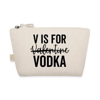 V wie Valentine Vodka - Bio-Täschchen - Natur - Vorne