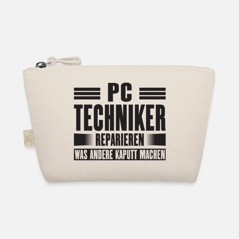 Servicetechniker Support Lösung Spruch Service PC Bio-Täschchen