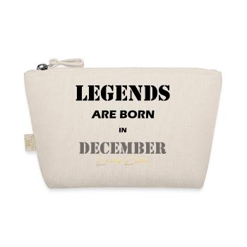 December Legends Gift black - Organic Pouch - nature - Front