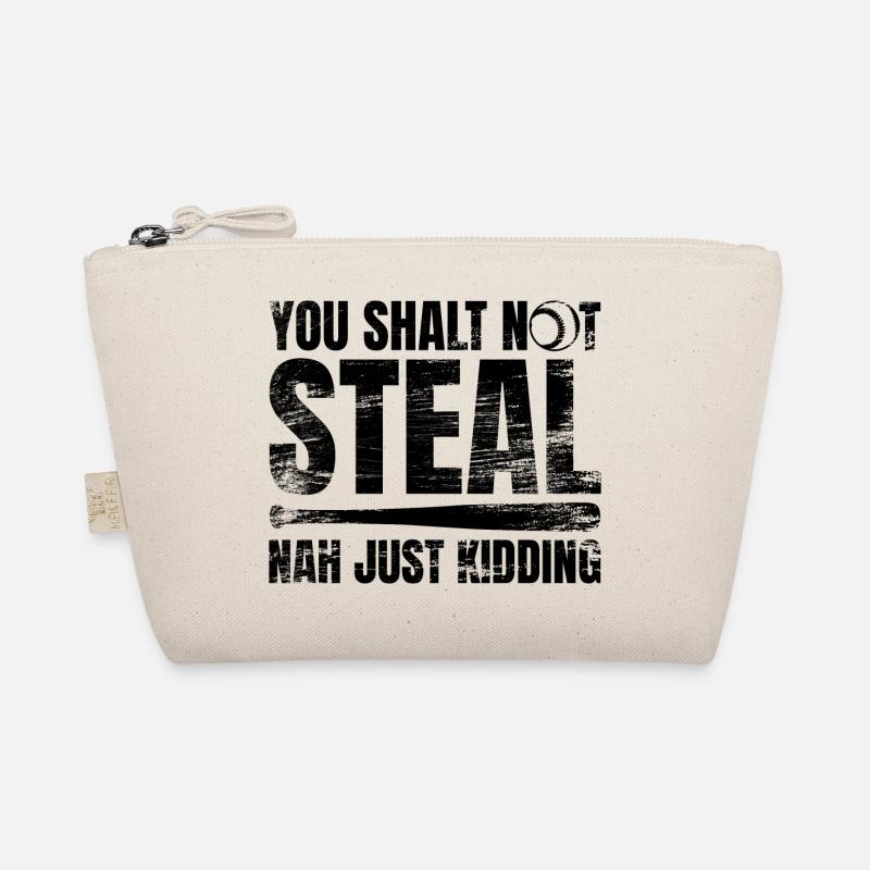 Baseball Du sollst nicht stehlen Bio-Täschchen