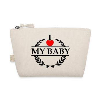 I love my baby - Organic Pouch - nature - Front