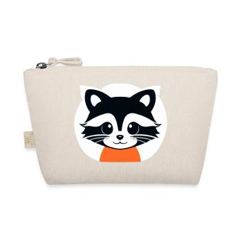 Raccoons Cute Cartoon Raccoon 5 - Organic Pouch - nature - Front
