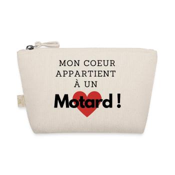 Mon cœur appartient à un motard - Trousse biologique - nature - Devant