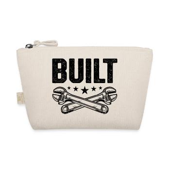 Built Graphic Car Lover Car Mechanic Vehicle Techn - Organic Pouch - nature - Front