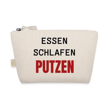 ESSEN SCHLAFEN PUTZEN - Bio-Täschchen - Natur - Vorne