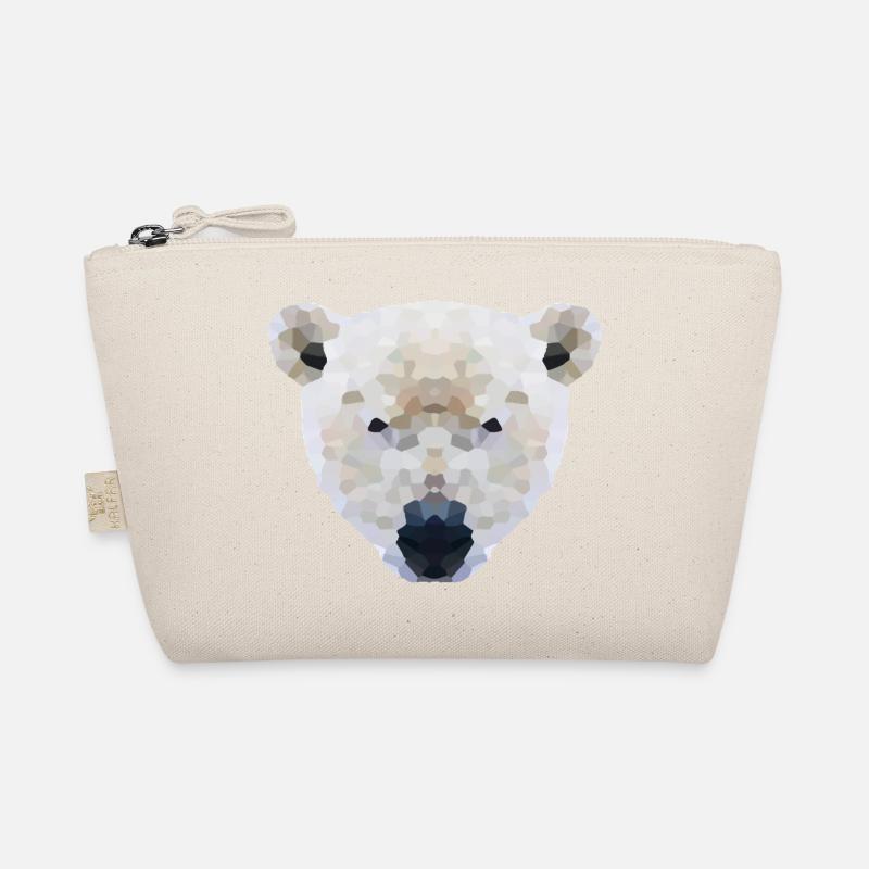 Eisbär Low Poly – International Polar Bear Day Organic Pouch