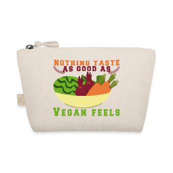 Vegan Fleischlos Tierlieb & Veganer - Bio-Täschchen - Natur - Vorne
