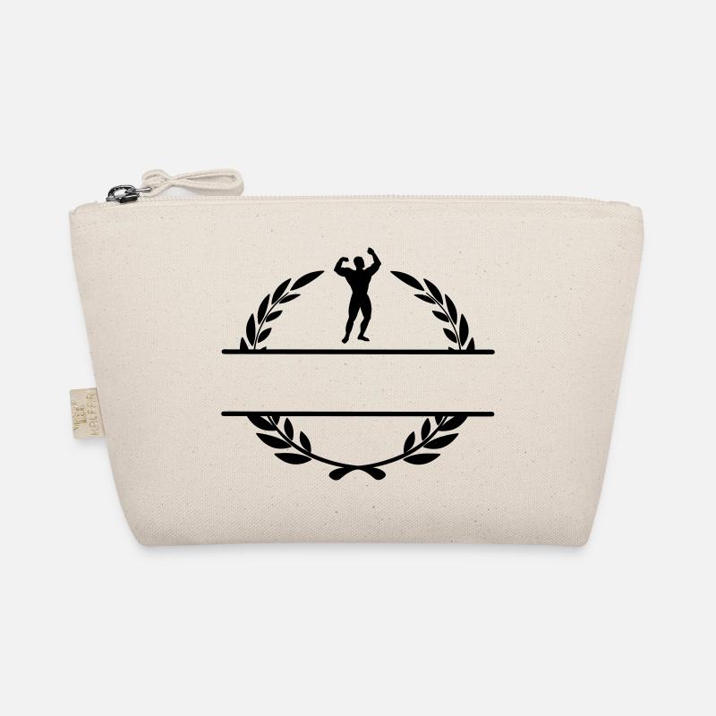 Bodybuilder in laurel wreath Organic Pouch