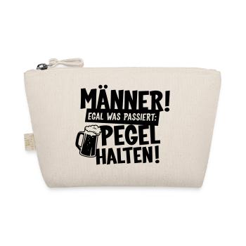 Männer Pegel halten Bier - Bio-Täschchen - Natur - Vorne