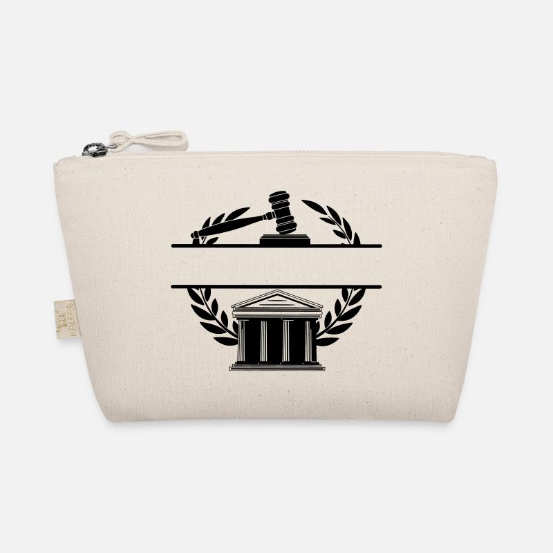Lawyer monogram courthouse Organic Pouch