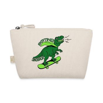 T-Rex Skateboard Dinosaur Skating Skater - Trousse biologique - nature - Devant