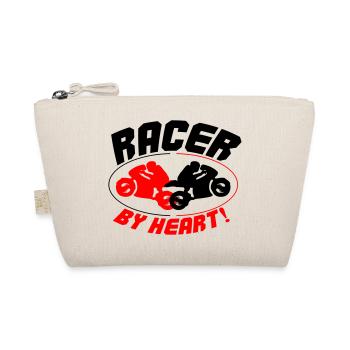 Racer by heart 2 - Organic Pouch - nature - Front