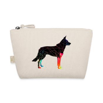 Beautiful dog - colorful dog - Organic Pouch - nature - Front