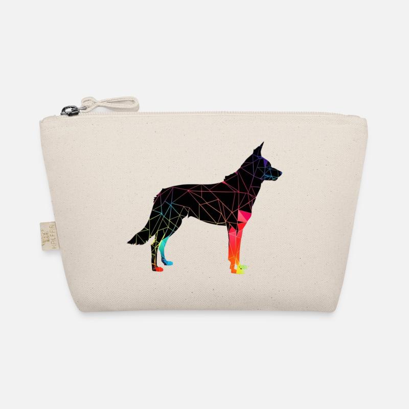 Schöner Hund - Bunter Hund - Bio-Täschchen - Natur