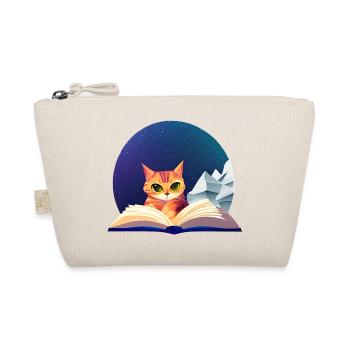 Kitten Books Cat Read Cat Book Domestic Cat - Organic Pouch - nature - Front