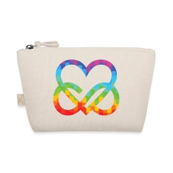 Polyamory Infinity Heart - Poly Love Heart - Organic Pouch - nature - Front