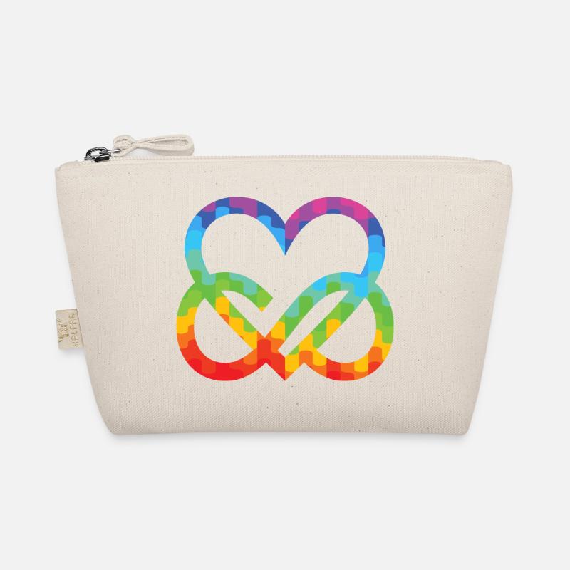 Polyamorie Infinity Herz - Poly Love Heart Bio-Täschchen