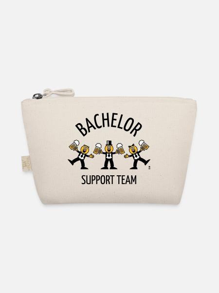 Bachelor Support Team (Karikatur / Tanz / B) - Bio-Täschchen - Natur - Vorne