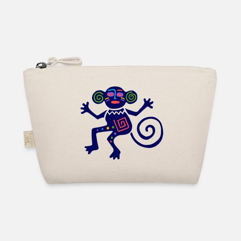 Ancient Mexican Symbol, Monkey, Monkey Organic Pouch