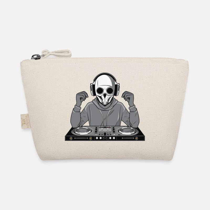 DJ Skull Face - Bio-Täschchen - Natur