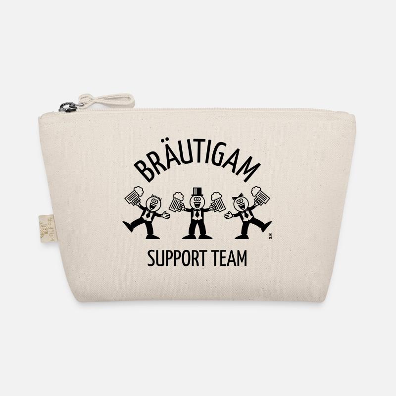 Bräutigam Support Team (JGA, Karikatur, Tanz, 1C) Bio-Täschchen