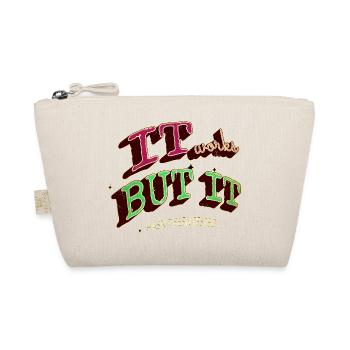 dads favorite gift admin computer humour - Organic Pouch - nature - Front