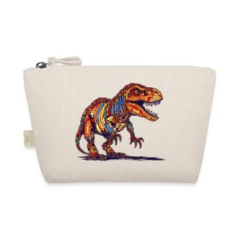 Pixel Dino in the style of old video games graphics - Organic Pouch - nature - Front