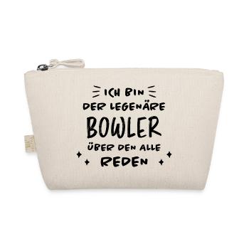 Bowling Spruch Bowlingspieler Fun Bowler Geschenk - Bio-Täschchen - Natur - Vorne