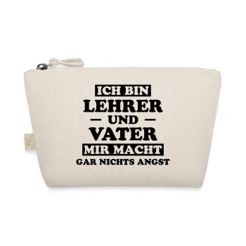 Lehrer Lustige Spruch Unterricht Lehrer Geschenk - Bio-Täschchen - Natur - Vorne