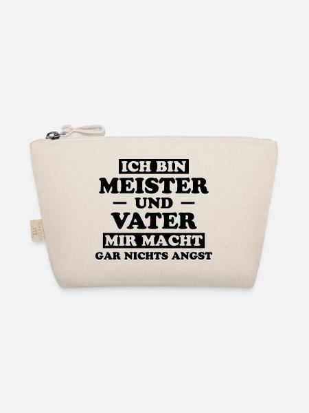 Meister Prüfung Lustiger Spruch Meister Geschenk - Bio-Täschchen - Natur