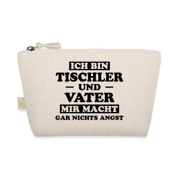Tischler Lustiger Spruch Beruf Tischler Geschenk - Bio-Täschchen - Natur - Vorne