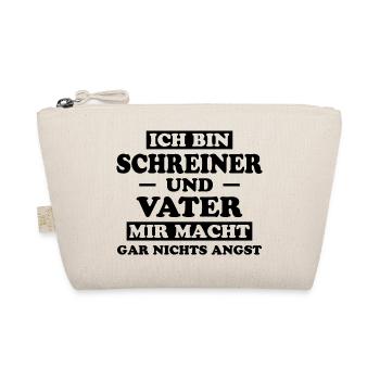 Schreiner Witz Spruch Tischler Schreiner Geschenk - Bio-Täschchen - Natur - Vorne